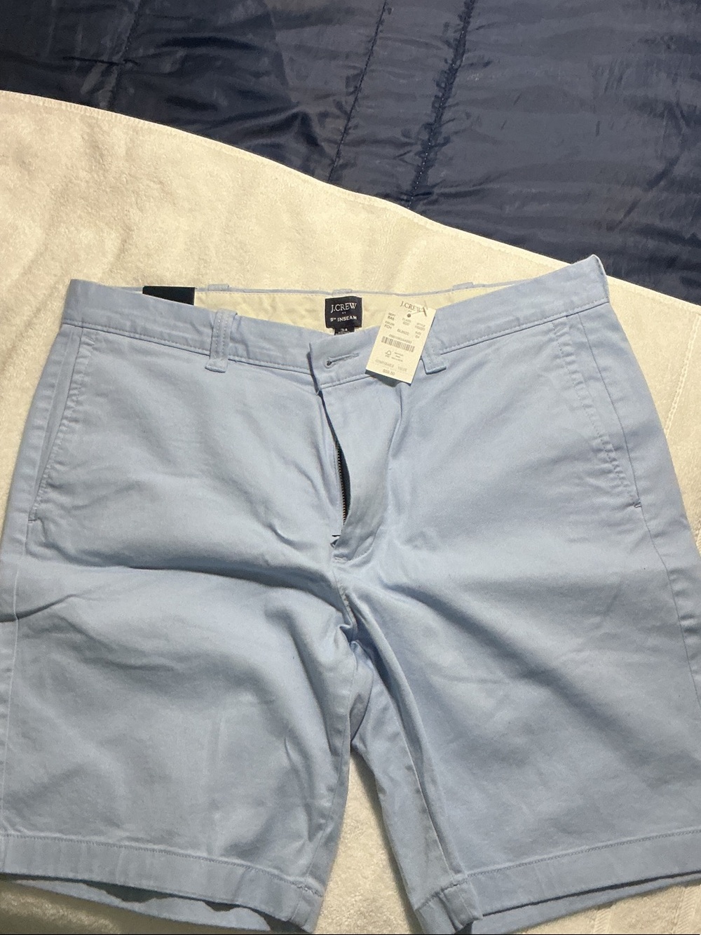 J. Crew Pale Blue Chino Shorts